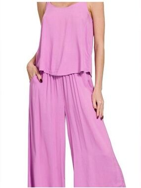 Zenana Outfitters Purple Lounge Set